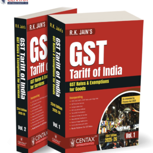 GST Tariff of India | 2025-26 by R.K. Jain – 23rd Edition 2025